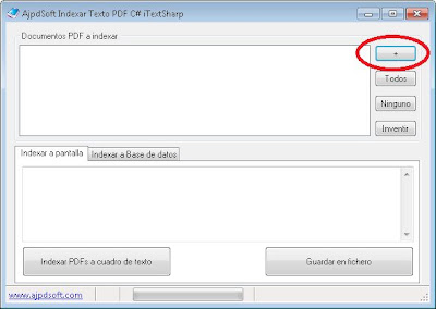 AjpdSoft Indexar Texto PDF C# iTextSharp