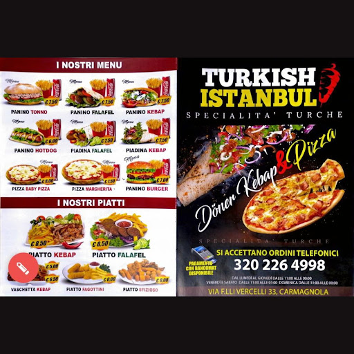 Turkich istanbul pizza kebab Carmagnola