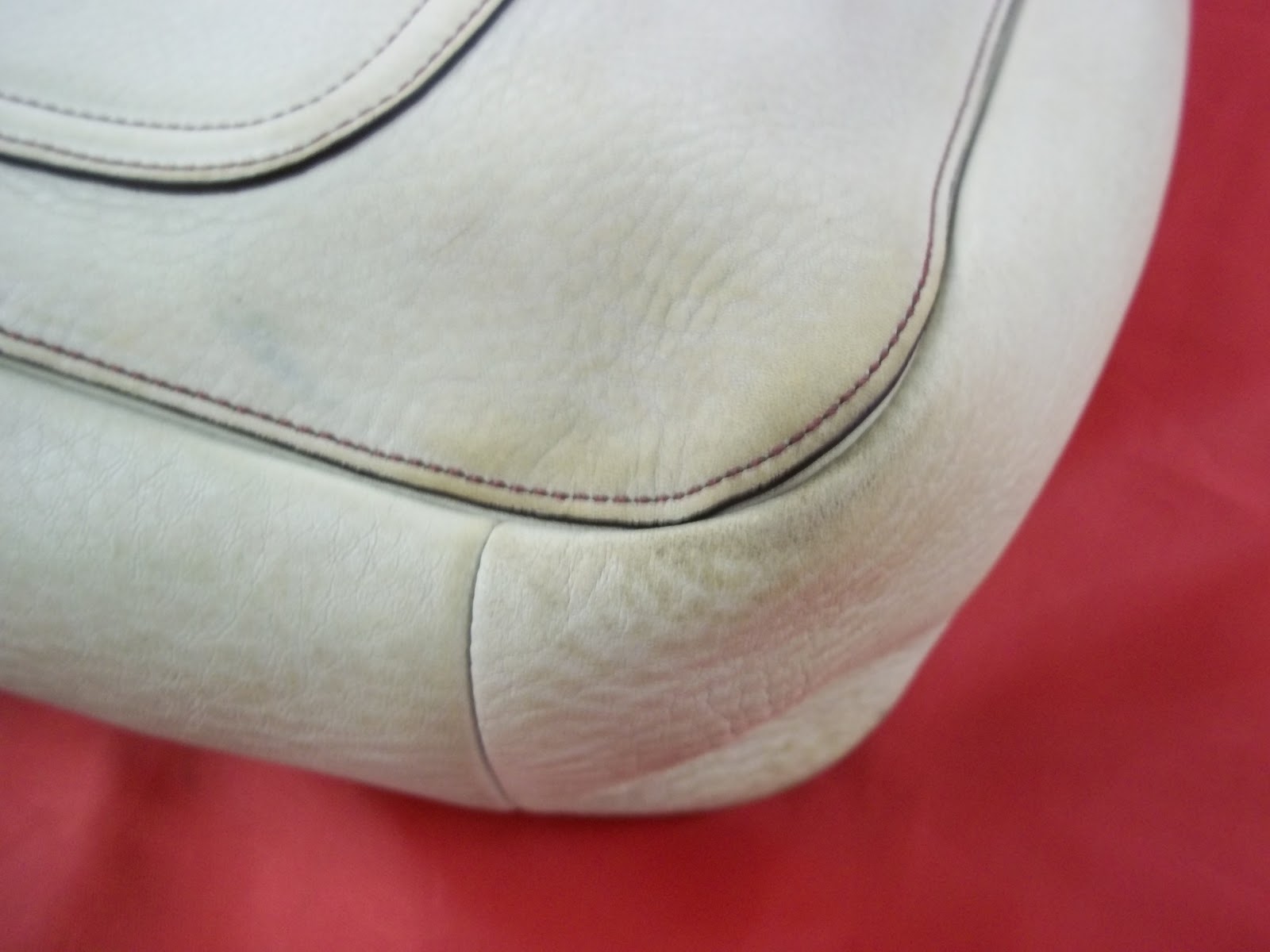 how to clean white leather coach purse