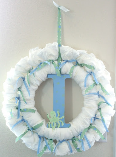 How to make a baby wreath for hospital door