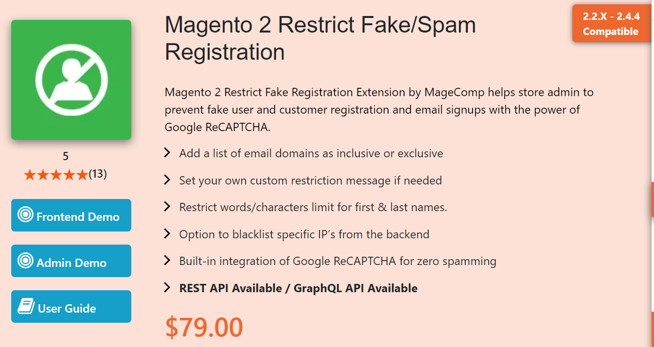 Stop Spam Registrations in Magento 2