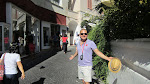 Returning to the funiculare station via the ritzy lanes Returning to the funiculare station via the ritzy lanes