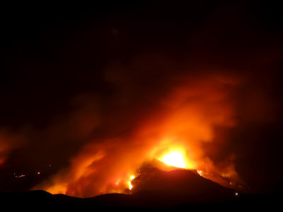 Back burn near Bob Wright Canyon