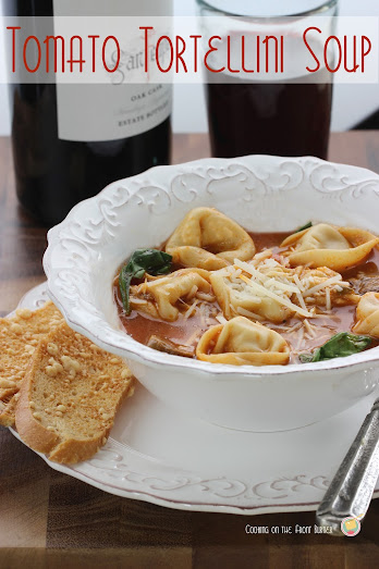 Tomato Tortellini Soup by All She Cooks