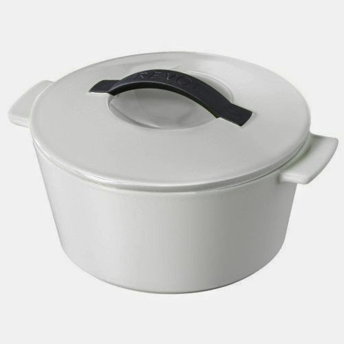Revol 643182 Revolution Giftboxed Round Cocotte, 2-3/4-Quart, Satin White