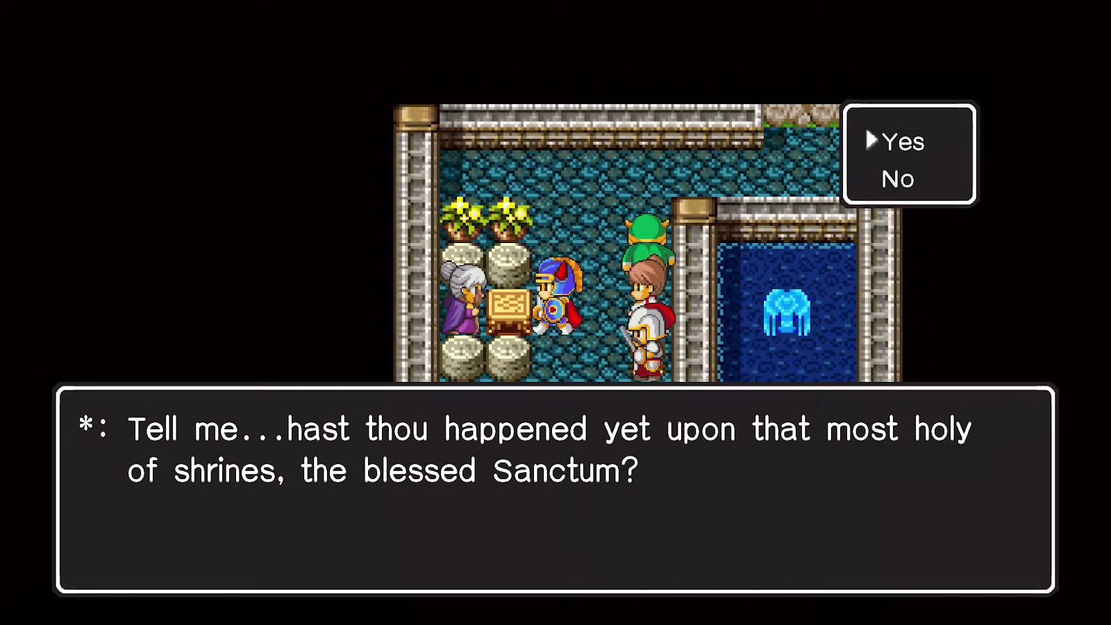 Talk to this NPC to learn about the Holy Sanctum. | Dragon Quest 1
