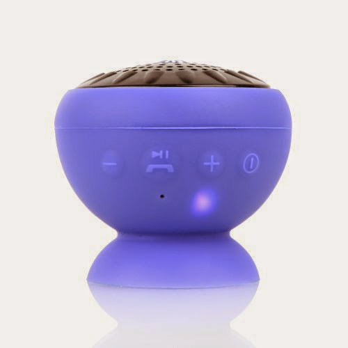  Mushroom Mini Bluetooth Speaker Wireless Waterproof Silicon Suction Blue