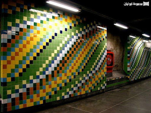 مترو إستكهولم ( السويد) ........ تحفة فنية تحت الارض  A%252520%25252827%252529