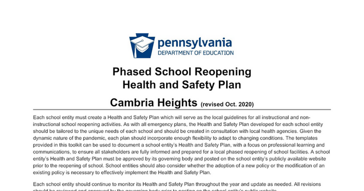 CHSD School Reopening Health and Safety Plan.docx