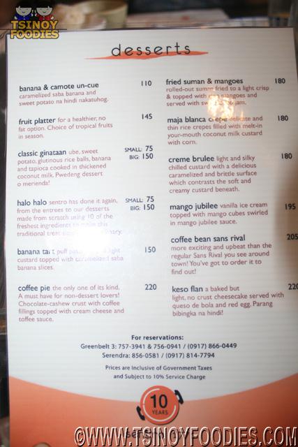 Sentro 1771: Modern Filipino Dining at Its Best | Tsinoy Foodies