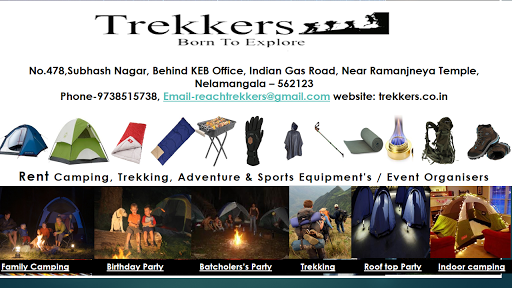 Tents for rent in bangalore / Trekking equipments on Rent, no.33-1, 3rd floor,2nd cross,Adugodi post,, Lakkasandra, Laljinagar, Wilson Garden, Bengaluru, Karnataka 560030, India, Equipment_Rental_Agency, state KA