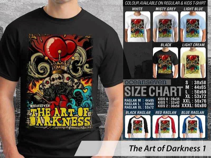 Kaos Keren Skull Tengkorak The Art Of Darkness 1