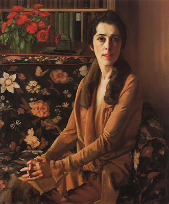 Konstantin Somov - Portrait of Louise Morgan. 1926