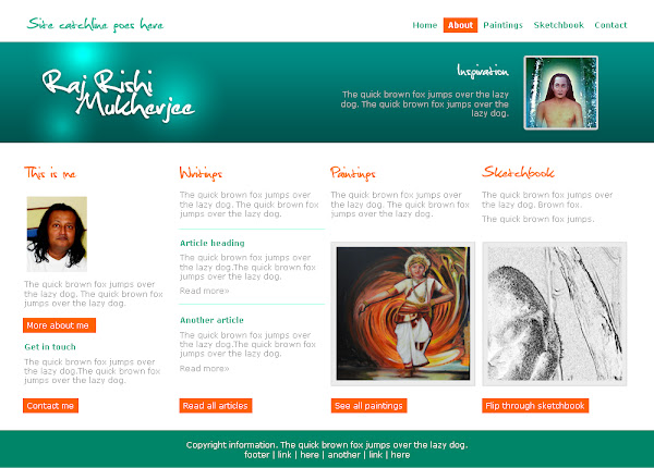 artist's website design