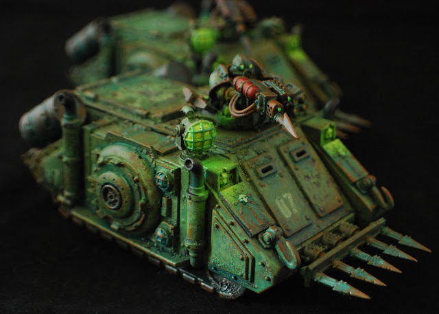 Mariners Blight - A Maritime Inspired Lovecraftian Chaos Marine Army  Blight_Rhinos_Painted_05