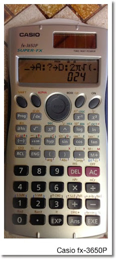 Eddie's Math and Calculator Blog: Casio fx-3650p: Programming