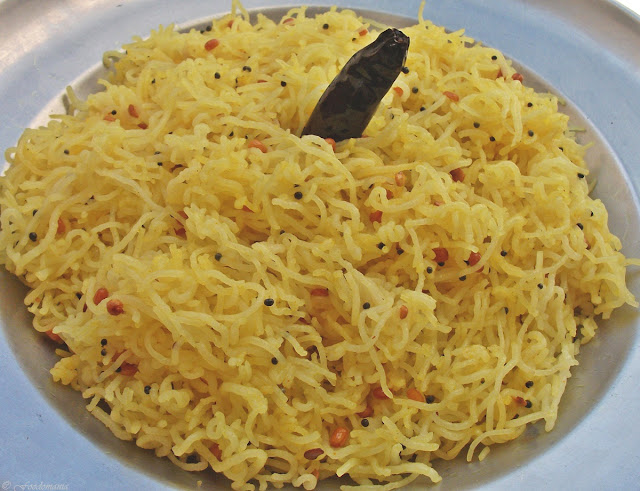 Lemon Sevai Recipe | Indian Idiyappam Preparation | Rice Noodles