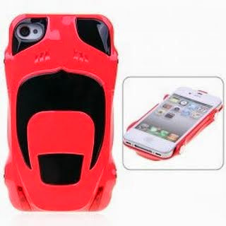 iFashion Series Hard Case for iPhone 4 4s - Sport Car Mazda, Toyota, Honda, Ferrari Style - Red