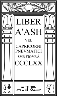 Liber Aash Vel Capricorni By Saint Aleister Crowley Image