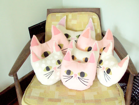 Catsparella: TUFT Hand Painted Cat Pillow Giveaway!