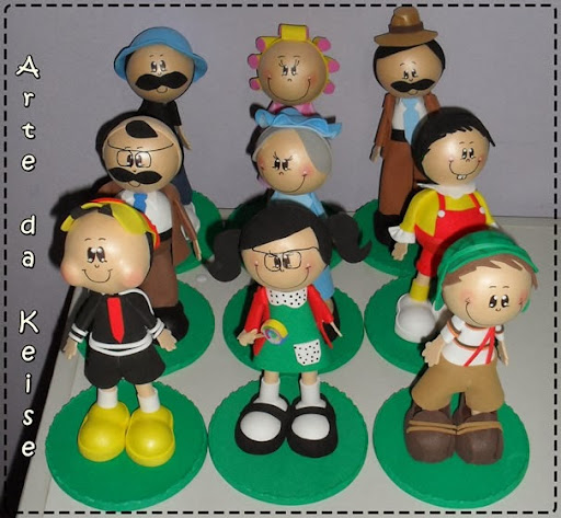 Turma do Chaves em EVA 3D Turma do Chaves em EVA 3D