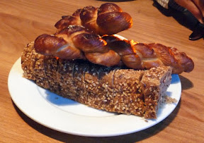 gruner, portland or, alpine food, pretzel bread