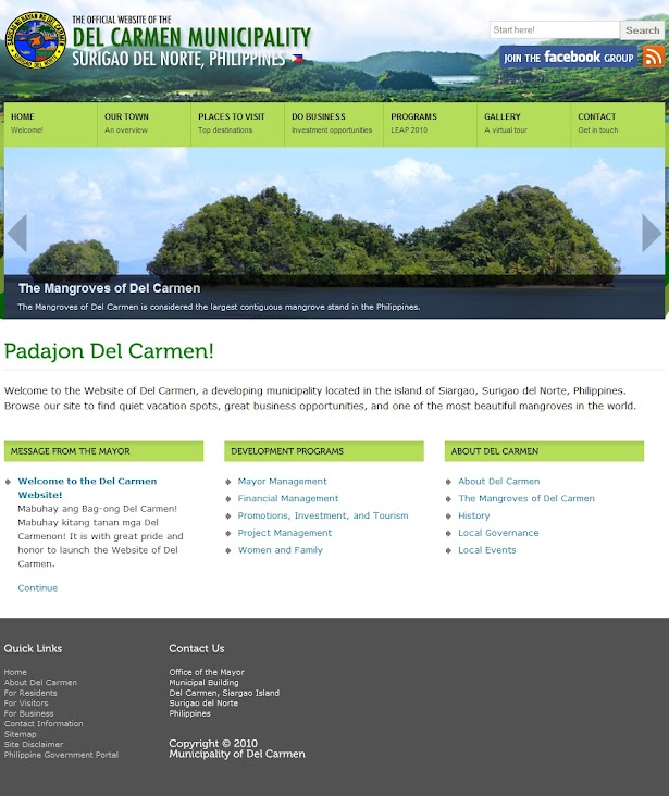 Del Carmen website finalist for best gov't portal