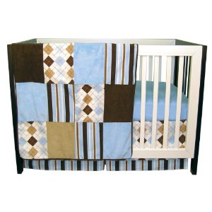  Trend Lab 3 Piece Crib Bedding Set - Prep School Blue