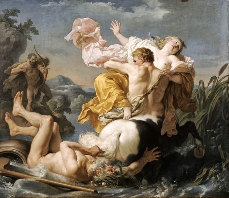  Louis-Jean-François Lagrenée - The Abduction of Deianeira by the Centaur Nessus, 1755