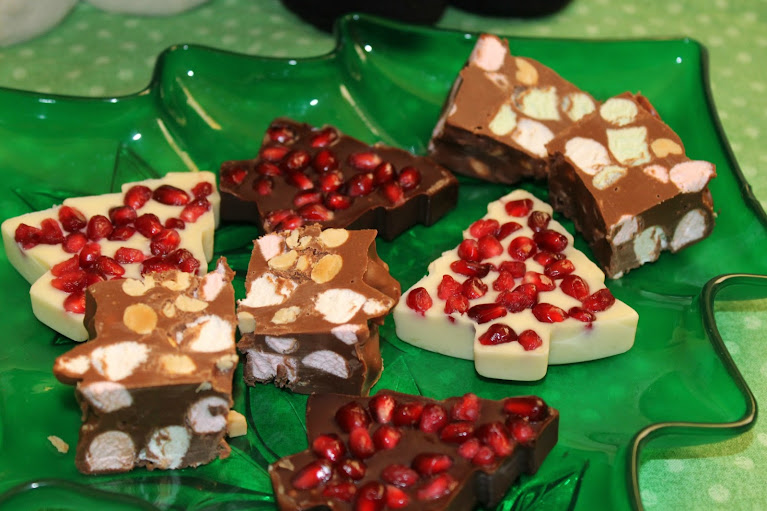 Rocky Road Squares & Pomegranate Chocolate Bark with #KraftEssentials #shop