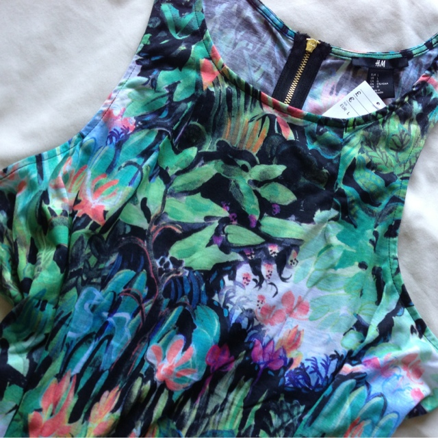 H&M Tropical Print Dress