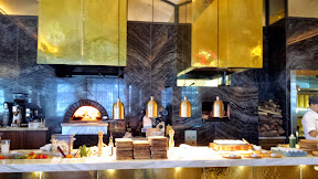A look at the big open kitchen inside Giada inside The Cromwell, Las Vegas