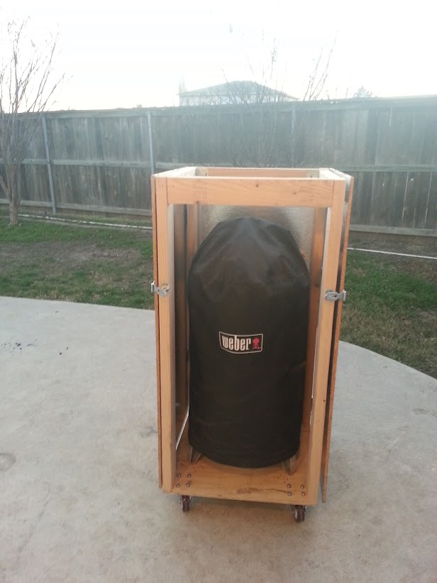 Thread: My WSM 18.5 Cart - Radiant Barrier, locking casters, and 3 
