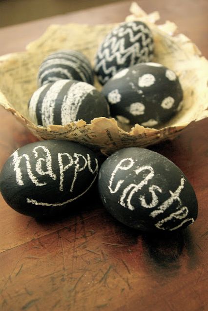 Inspiración para decorar huevos de Pascua.