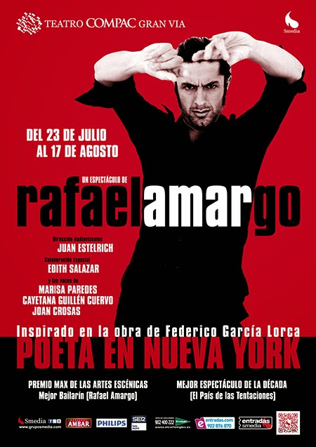 Rafael Amargo 'Poeta en Nueva York' en el Compac Gran Vía