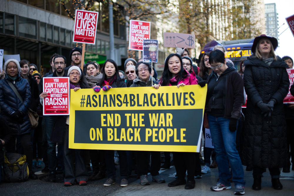 Image result for asians with black lives matter