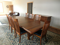 110 x 48 Inch Montreal Table, Lancaster Chairs and Lancaster Sideboard in Antique Cherry
