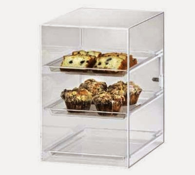  Cal-Mil 257 Countertop Display Case w/ Straight Front  &  (3) 10 x 14-in Trays, Each