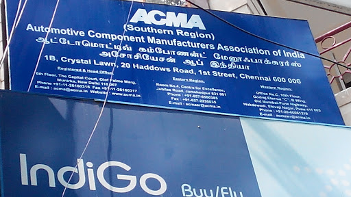 ACMA: Automotive Manuafacturers Association, 2/20-3, Thousand Lights West, Thousand Lights, Chennai, Tamil Nadu 600008, India, Trade_Association, state TN