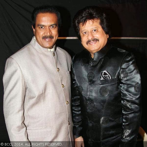 BNS Reddy and Pankaj Udhas during a musical evening at Indiranagar Club, in Bangalore. 