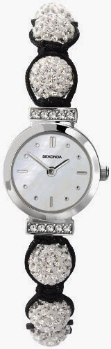  Crystalla by Sekonda Women's Quartz Watch with White Dial Display and Silver Nylon Strap 4711.27