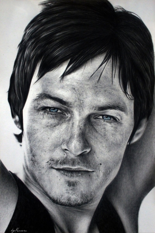Daryl Dixon, iconic Macho Man of the series The Walking Dead. Actor Norman Reedus