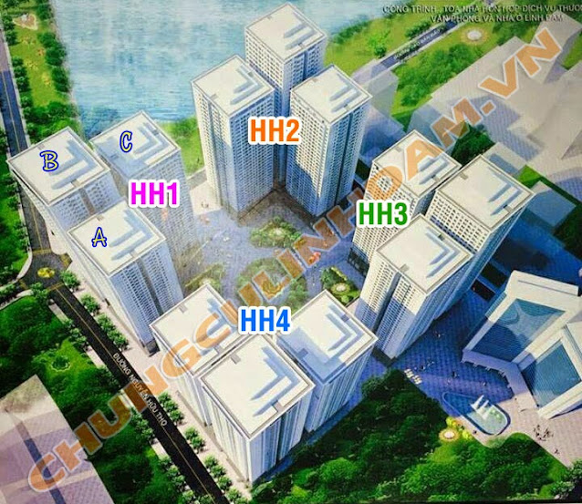 Phối cảnh dự án chung cư HH Linh Đàm