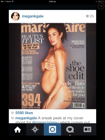 Megan Gale's nude pregnancy photoshoot - Gold Coast Mum