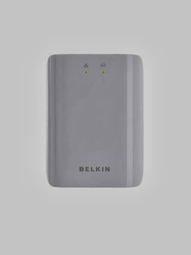  Belkin 85 Mbps Powerline Starter Kit (White)