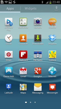 Samsung Galaxy S3 Screen