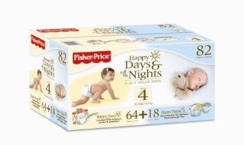  Fisher Price Happy Days and Nights Diapers