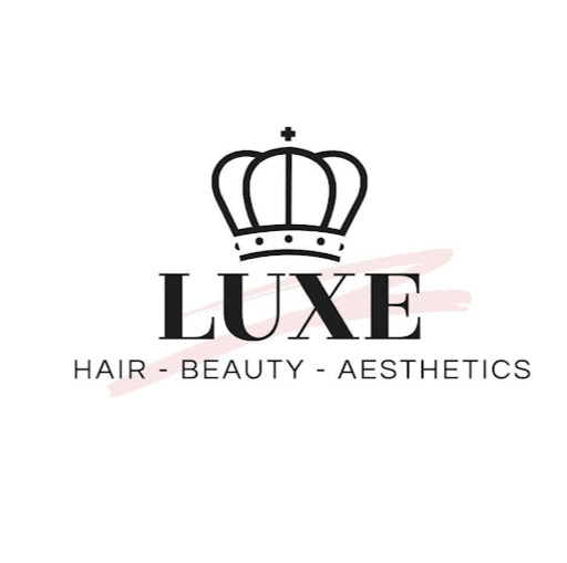 Luxe hair beauty aesthetics logo