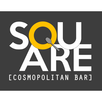 Square cosmopolitan bar logo