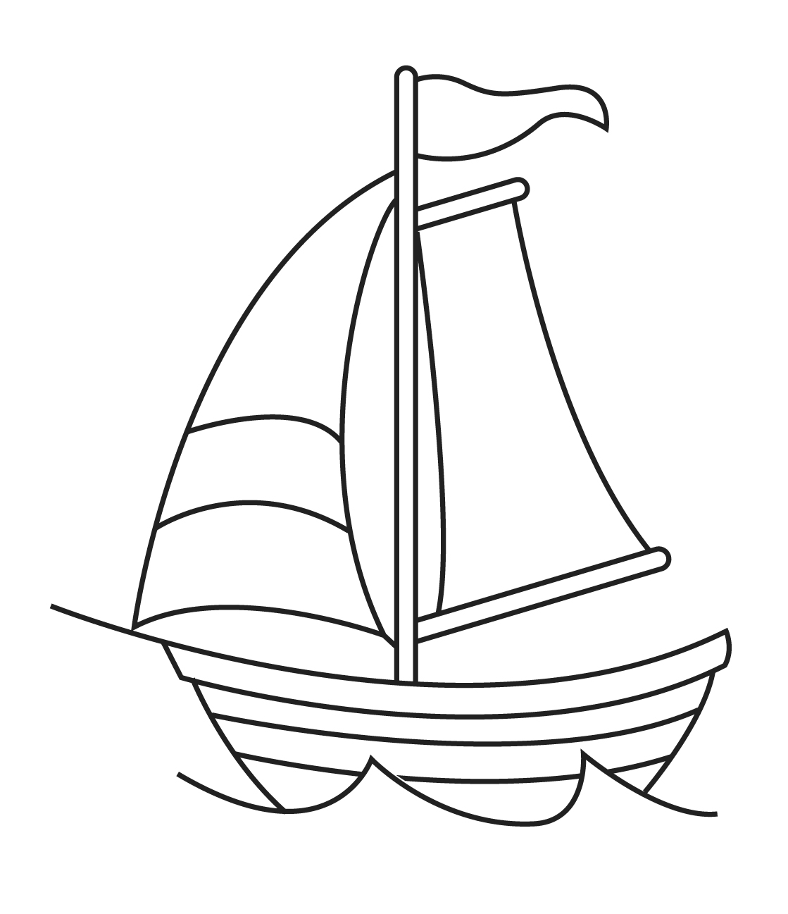 boat outline clipart - photo #43